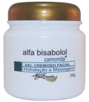 Gel Cremoso Facial para Hidratação e Massagem com Alfa Bisabolol e Camomila 250g Bioexotic