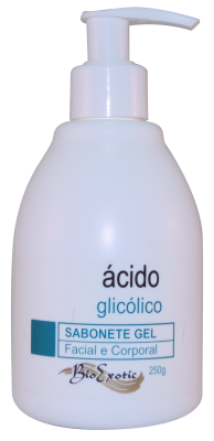 Sabonete Gel de Ácido Glicólico - Facial e Corporal 250ml Bioexotic