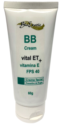 BB Cream FPS 40 com Vital ET e Vitamina E 60g Bioexotic