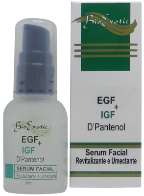 Serum Facial com Fatores de Crescimento EGF, IGF, D'Pantenol e Betaglucan 30ml Bioexotic