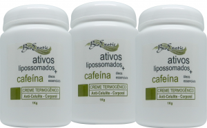 3 Potes de Creme Termogênico Corporal com Ativos Lipossomados, Liporeductyl e Cafeína  1Kg Bioexotic
