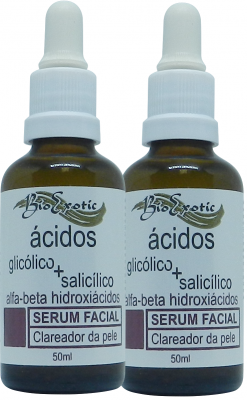 2 Frascos de Serum Facial Glicólico+Salicilico Bioexotic