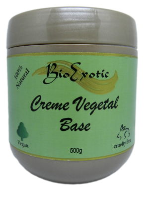 Creme Vegetal Base Vegano, Hidratante Neutro - Facial e Corporal - 500g