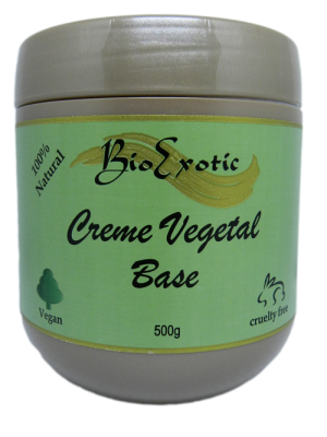 2 Potes de Creme Vegetal Base Vegano, Hidratante Neutro - Facial e Corporal  Bioexotic