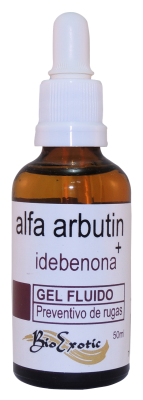 2 Frascos de Gel Fluido Facial Preventivo de Rugas com Idebenona e Alfa Arbutin Bioexotic